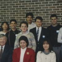 President Lubbers with international students